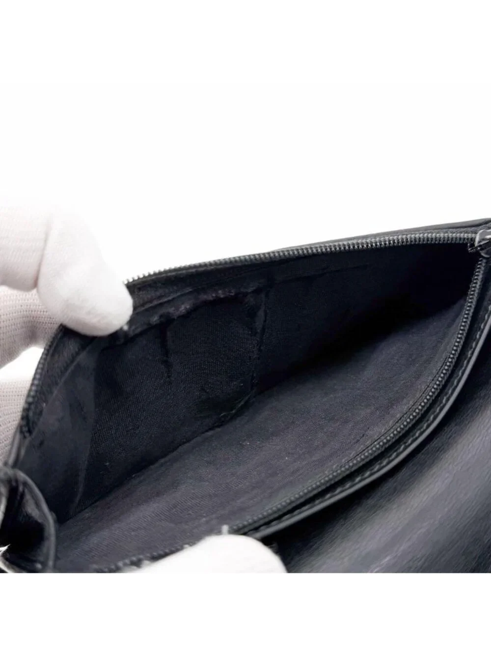 Gucci Micro Guccissima GG Bifold Wallet Black Leather
